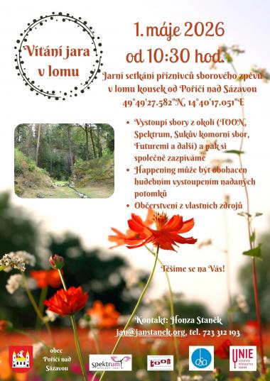 Pozvánka na koncert 1.5.2026 - Vítání jara